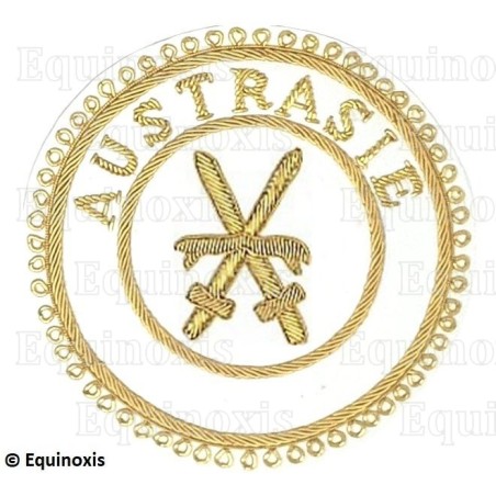 Badge / Macaron GLNF – Grande tenue provinciale – Grand Porte-Glaive – Austrasie – Brodé main